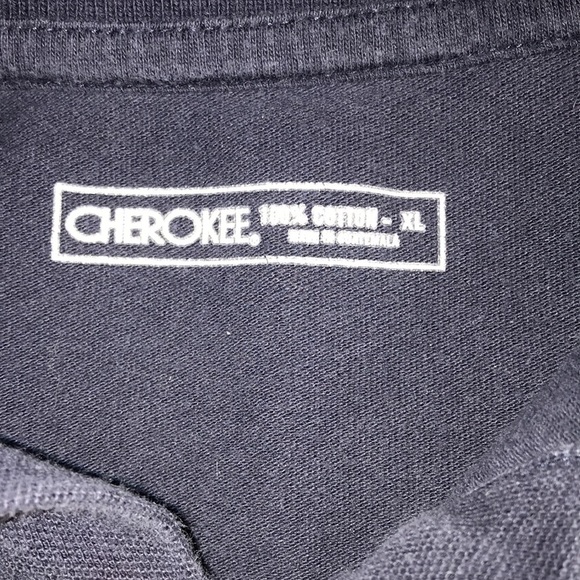 Cherokee X-Large navy blue polo top - Picture 5 of 9